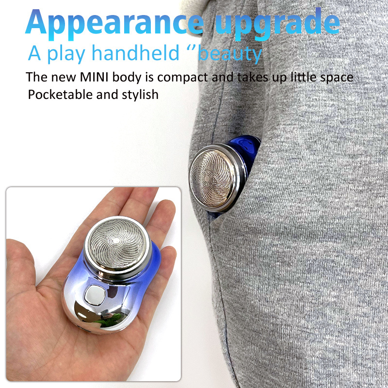Mini Portable Face Cordless Shavers Rechargeable USB Electric Shaver Wet & Dry Painless Small Size Machine Shaving For Men - Image 3