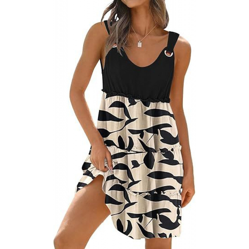 Vacation Swimsuit Smock Bohemian Floral Beach Dress - Image 7