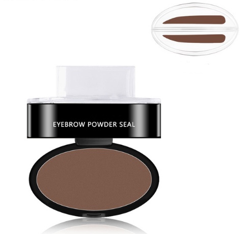 Eyebrow Powder Stamp Tint Stencil Kit Cosmetics Professional Makeup Waterproof Eye Brow Stamp Lift Eyebrow Enhancers Stencil Kit - Image 5