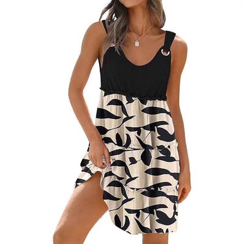 Vacation Swimsuit Smock Bohemian Floral Beach Dress - Image 4