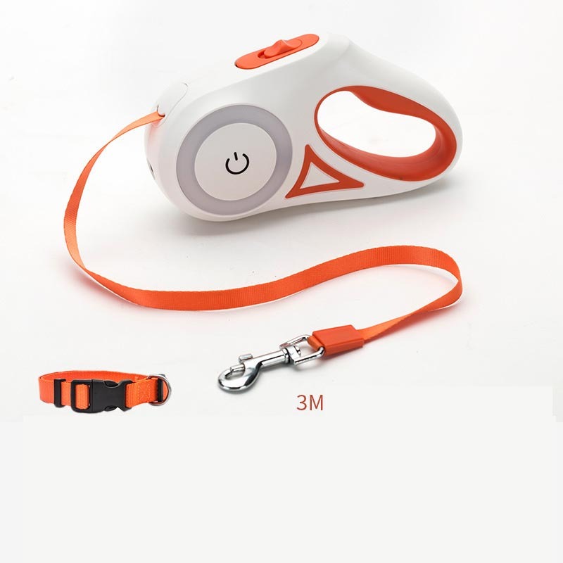 Dog Leash Retractable Leash And Dog Collar Spotlight Automatic Pet Dog Cat Traction Rope For Small Medium Dogs Pet Product - Image 5