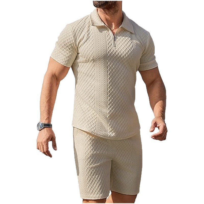 Fashion Personality Men's Shorts Casual Two-piece Suit - Image 4