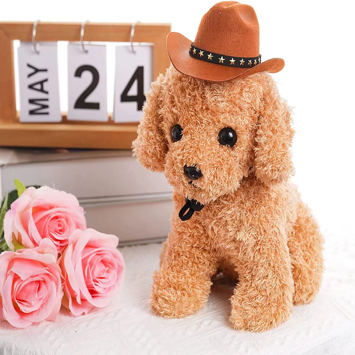 Halloween Christmas Doll Fur Felt Hat Pet Hat - Image 3