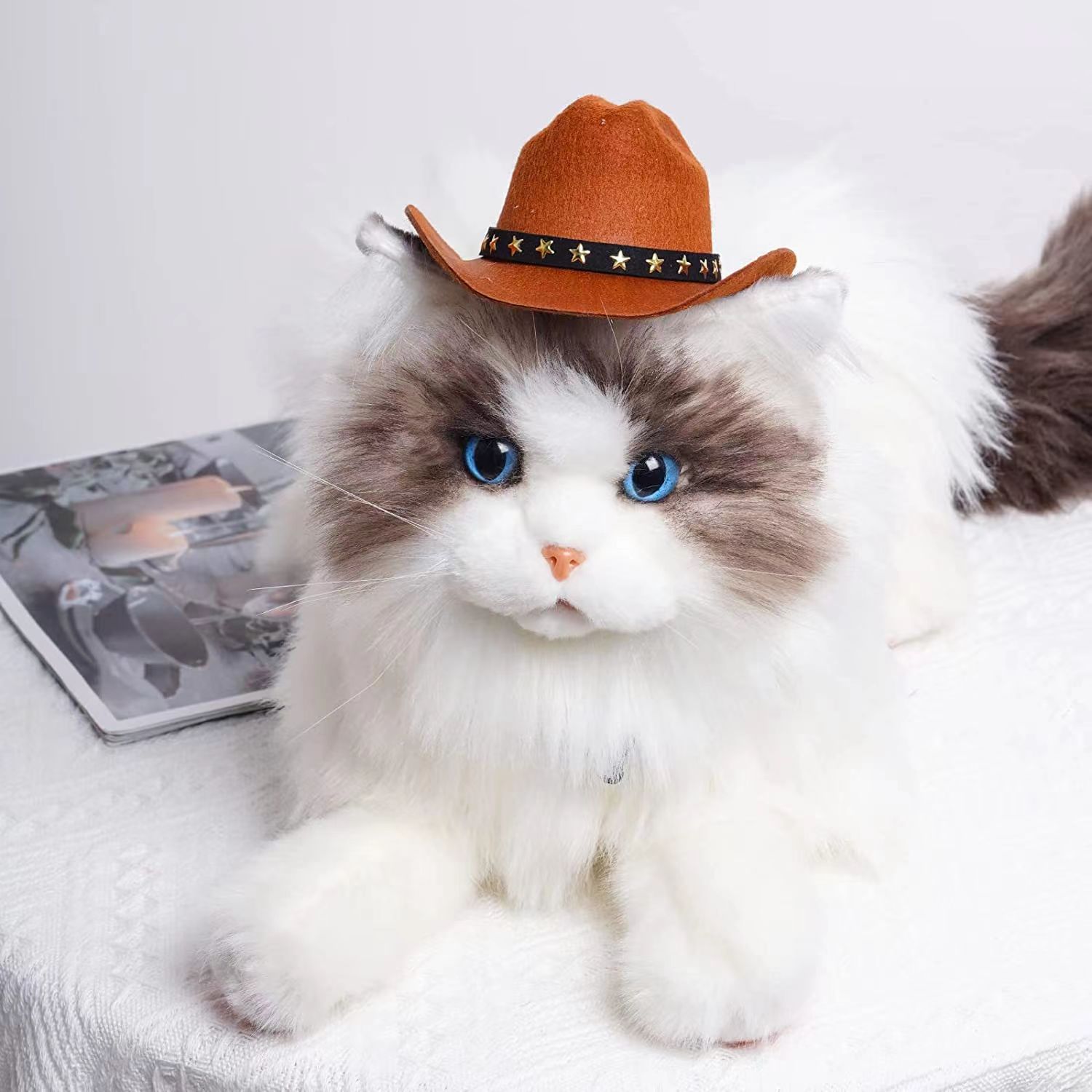 Halloween Christmas Doll Fur Felt Hat Pet Hat - Image 10