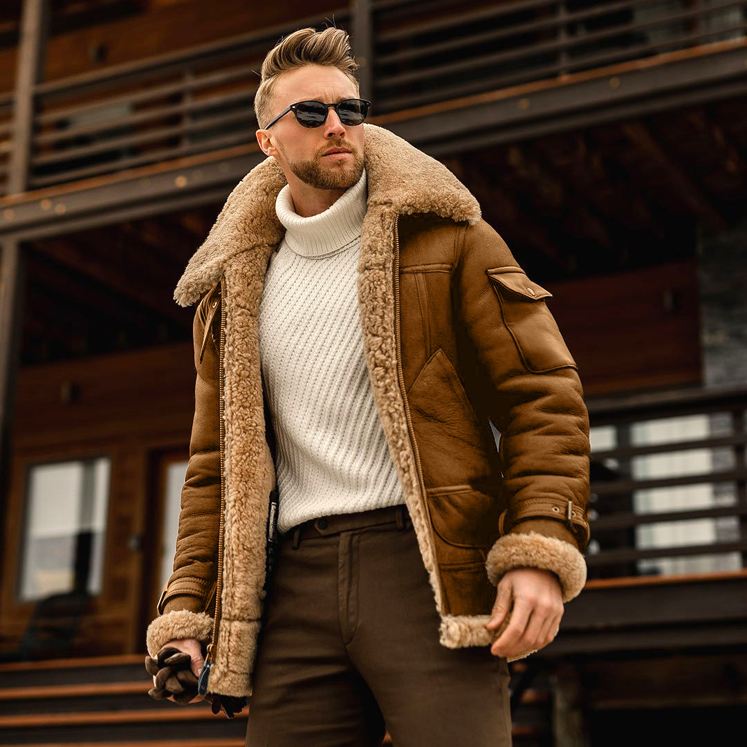 Winter Jacket Mens Military Fleece Warm Jackets Male Fur Collar Coats Army Tactical Jacket - Image 5