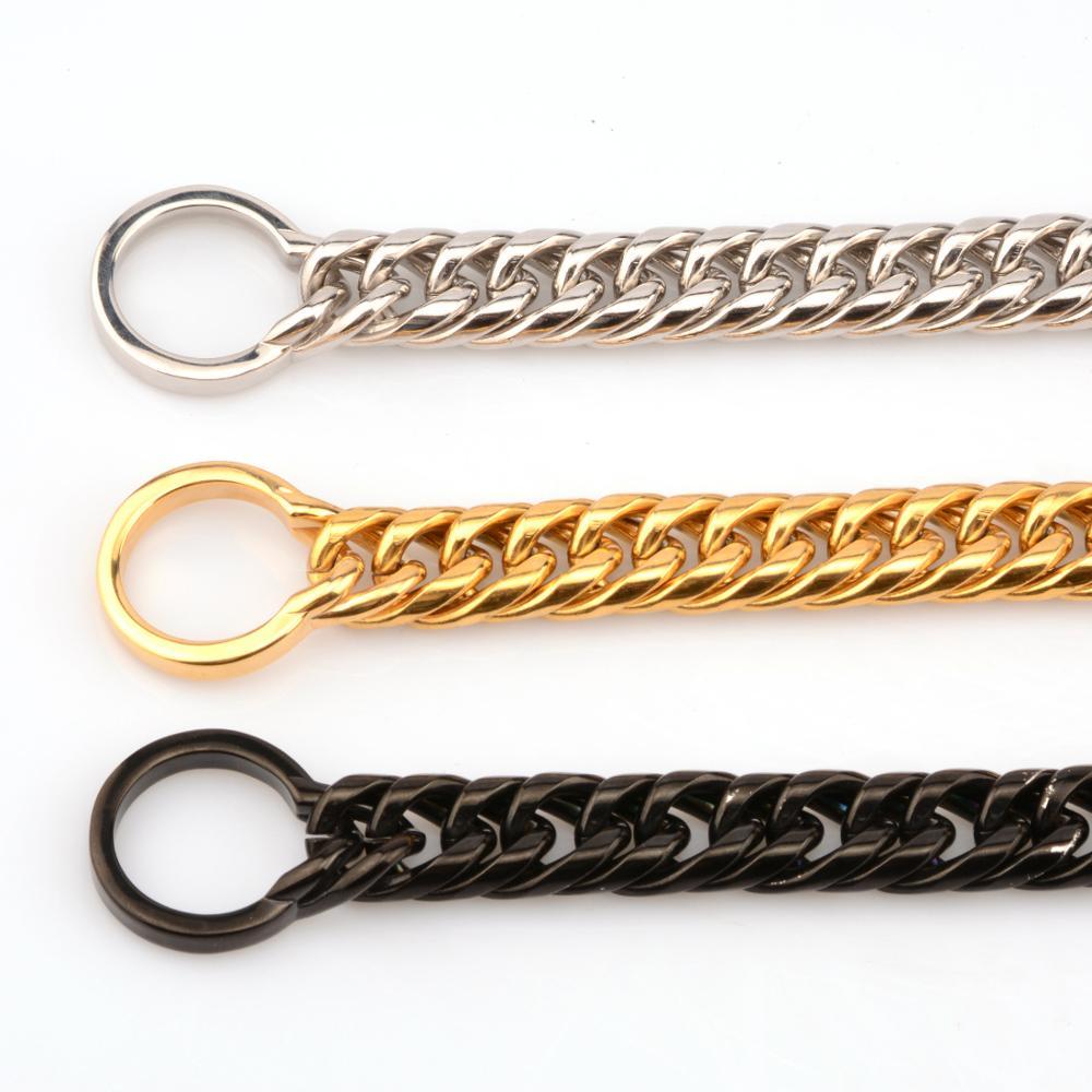 Stainless Steel Titanium Dog Leash Bulldog Pitbull Collar - Image 5