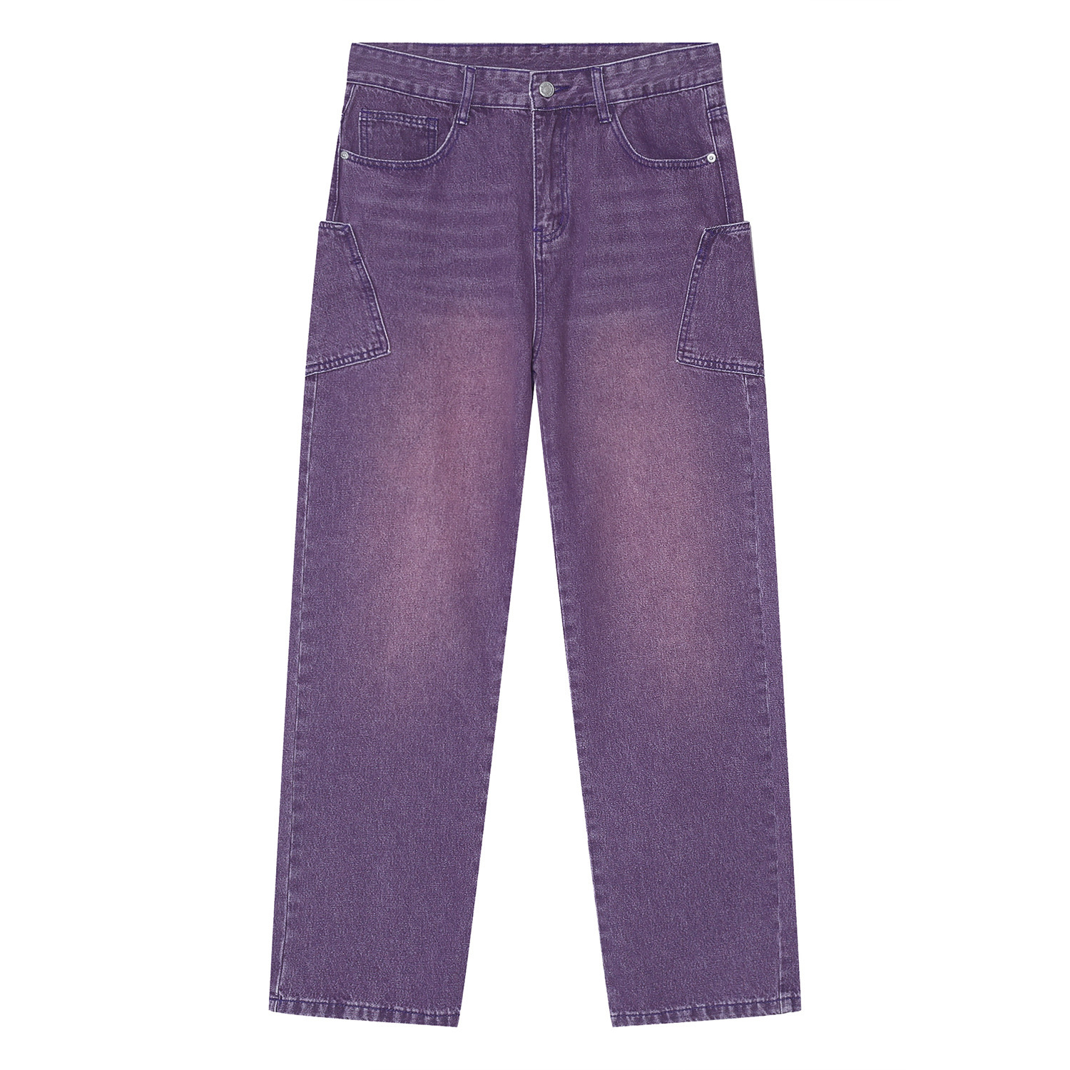Personalized Pocket Korean Fashion Type Loose Straight Hip Hop - Image 5