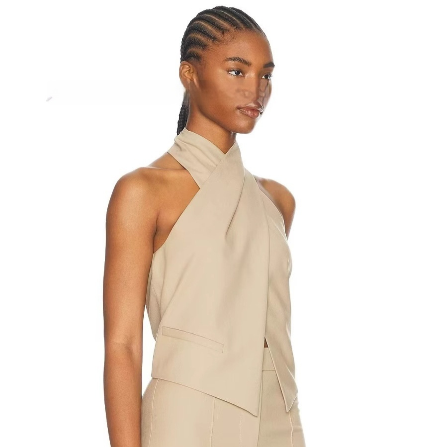 Women's Design Suit Sleeveless Vest - Image 2