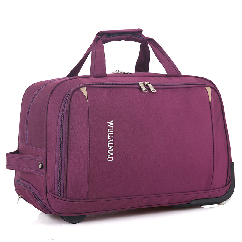 Oxford Cloth Trolley Bag Leisure Travel Folding Luggage - Image 8