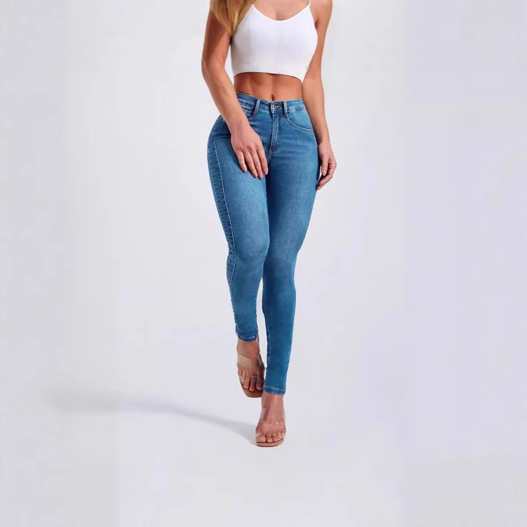 Hip Skinny Pants Stretch High Waist Jeans For Women - Image 2
