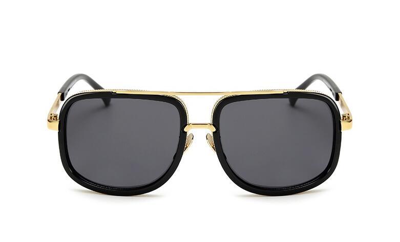 Flat Top Hot Square Sunglasses Men Women Luxury Brand Design Couple Lady Celebrity Brad Pitt Sun Glasses Super star Eyewear - Image 3