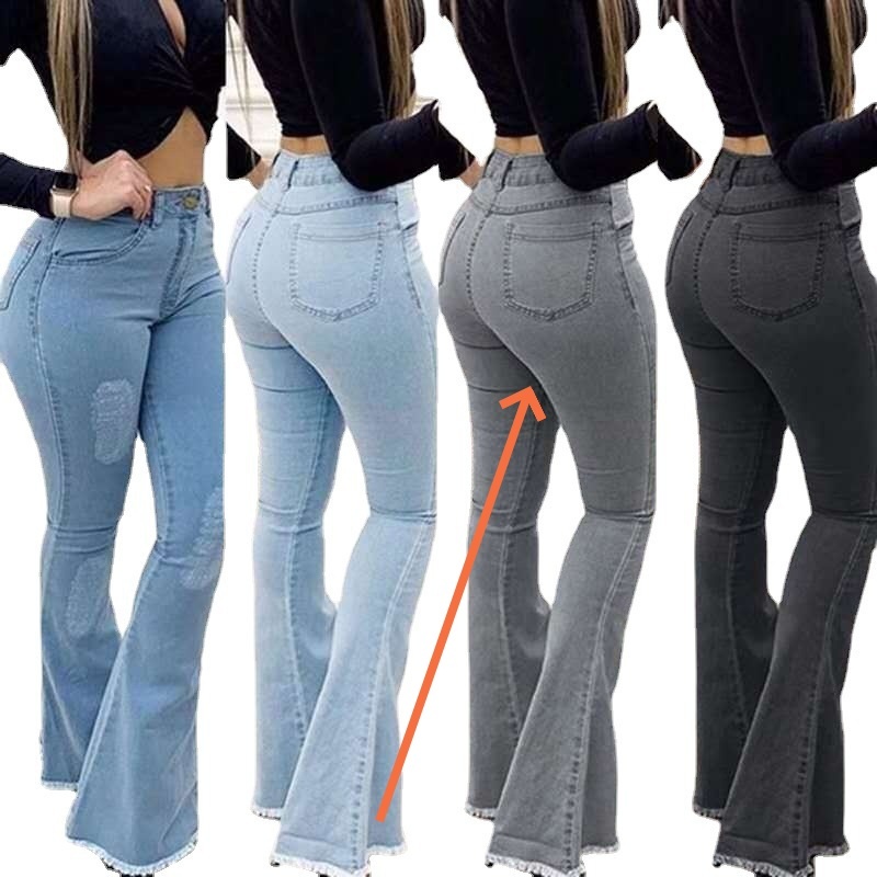 Women Fashion Elastic Ladies Jeans Pants - Image 10