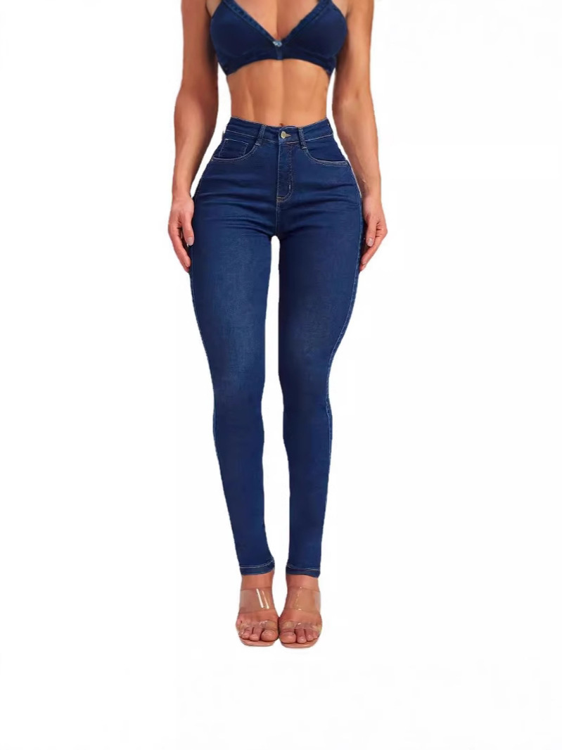 Hip Skinny Pants Stretch High Waist Jeans For Women - Image 3