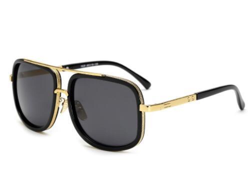 Flat Top Hot Square Sunglasses Men Women Luxury Brand Design Couple Lady Celebrity Brad Pitt Sun Glasses Super star Eyewear - Image 7