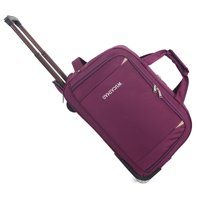 Oxford Cloth Trolley Bag Leisure Travel Folding Luggage - Image 4