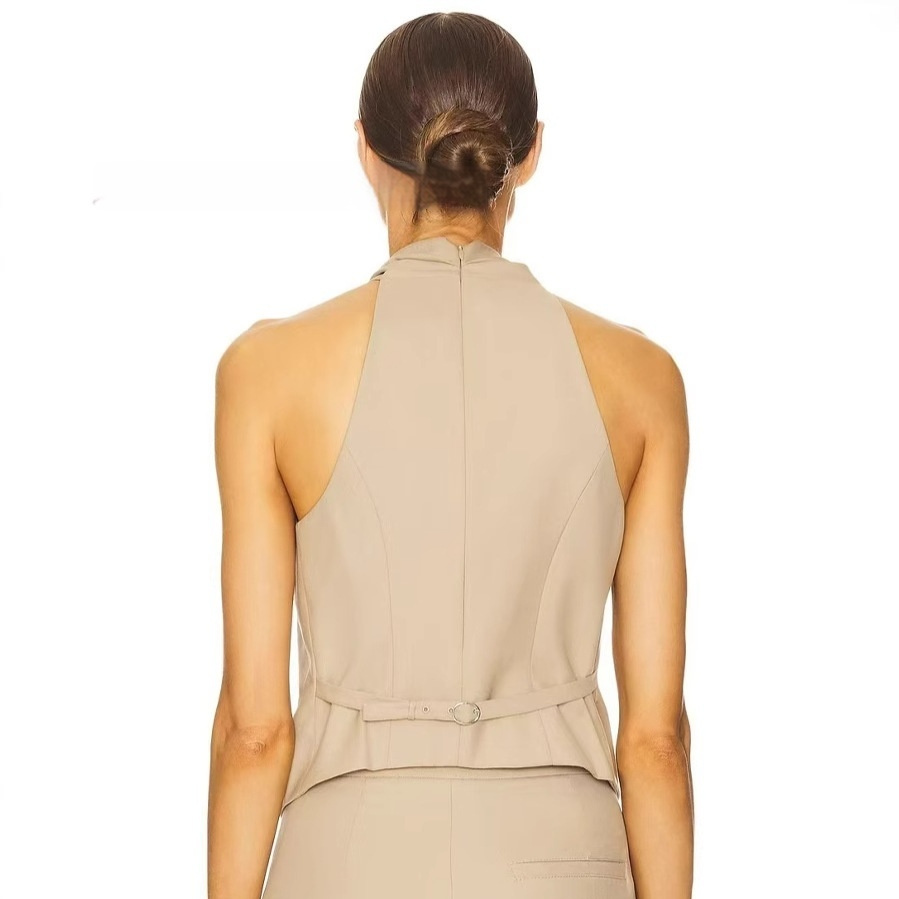 Women's Design Suit Sleeveless Vest - Image 4