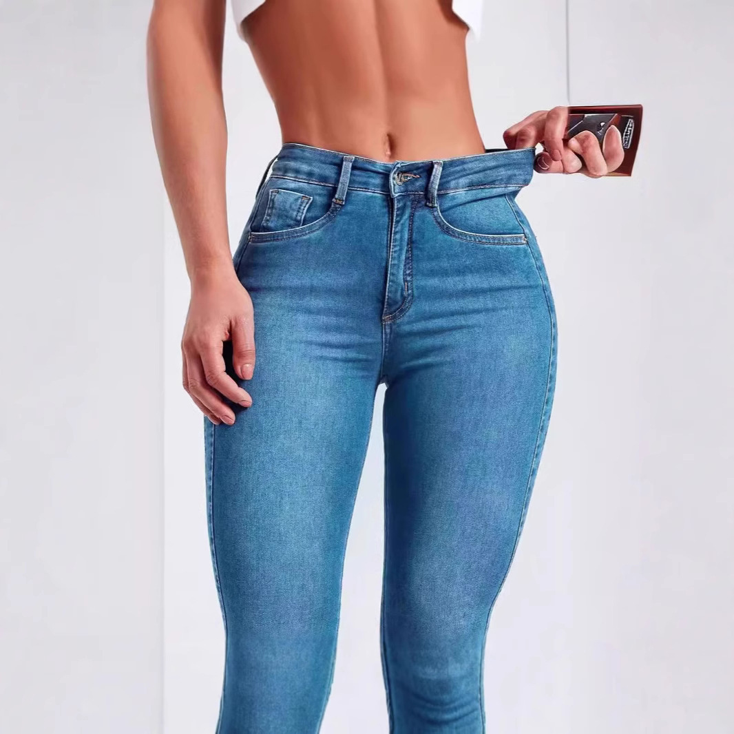 Hip Skinny Pants Stretch High Waist Jeans For Women - Image 7