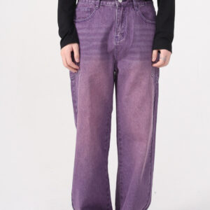 Personalized Pocket Korean Fashion Type Loose Straight Hip Hop