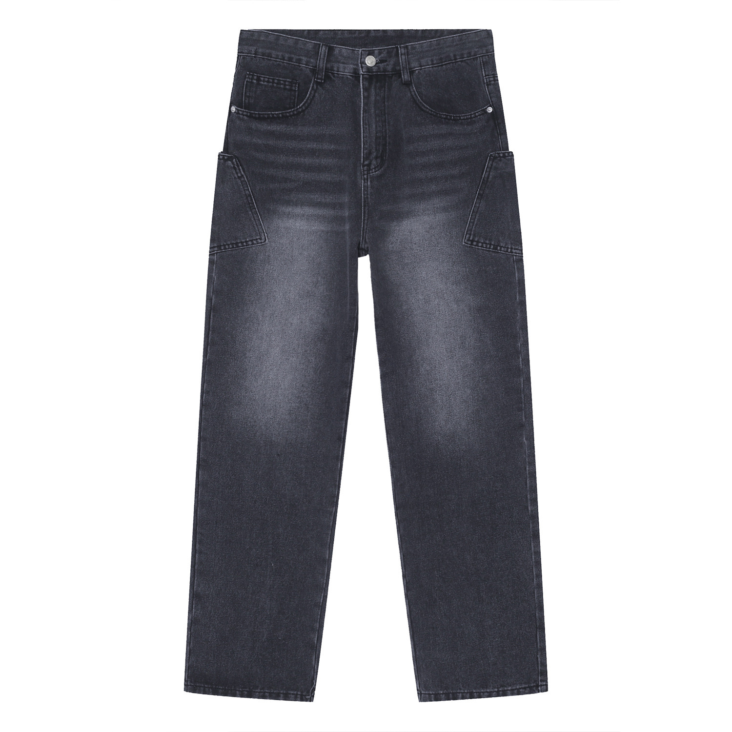 Personalized Pocket Korean Fashion Type Loose Straight Hip Hop - Image 4