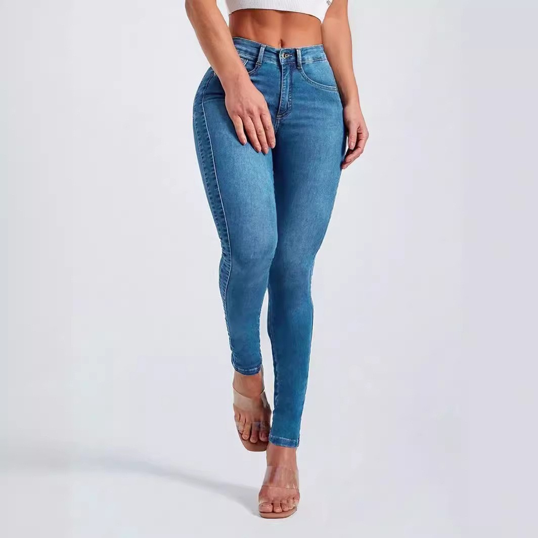 Hip Skinny Pants Stretch High Waist Jeans For Women - Image 6