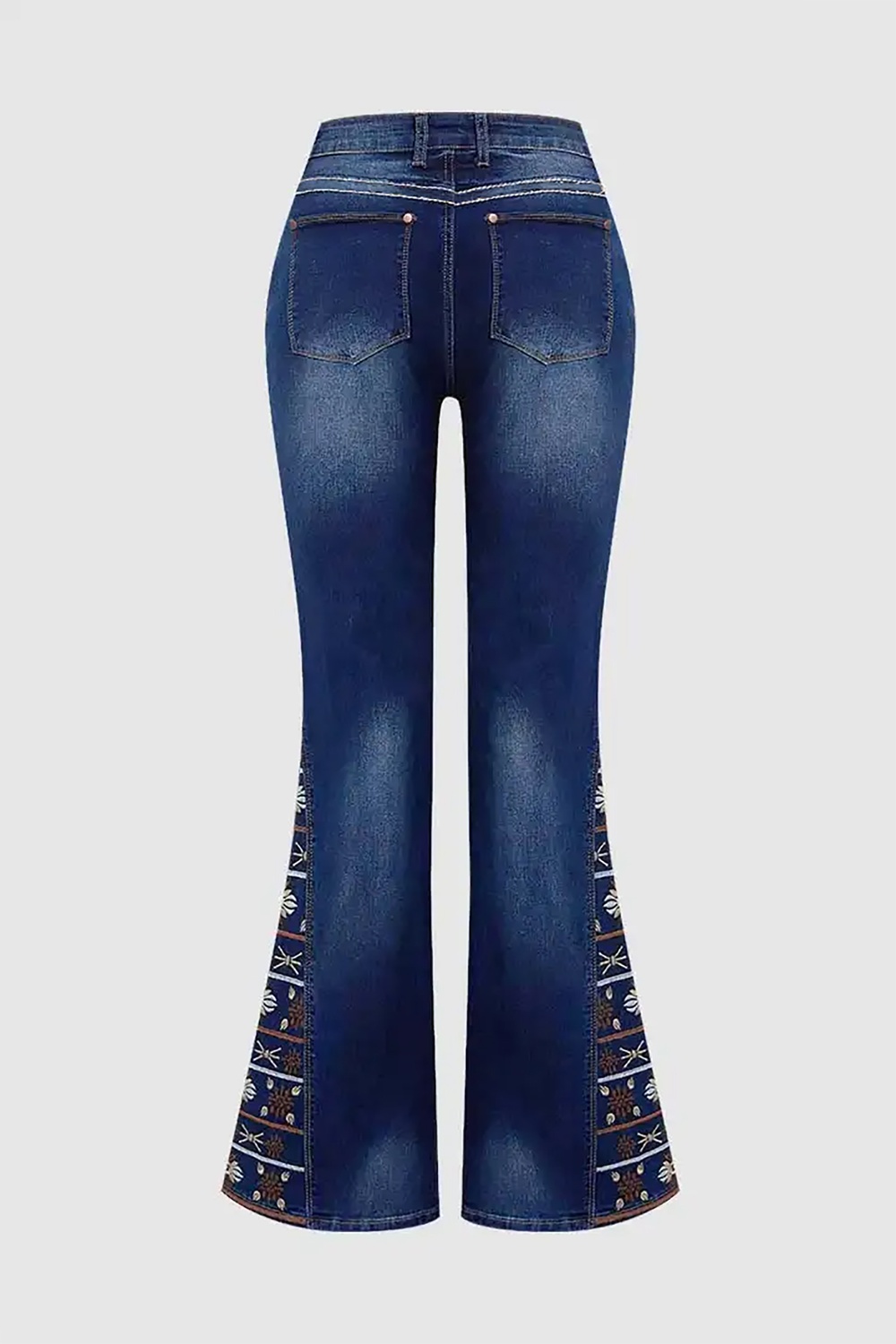 Women's High-Waist Heavily Ripped Jeans, Wide-Leg Full-Length Jeans With A Destroyed Streetwear Finish, Light-Wash Denim For All Seasons Forbidden Platform - Temu - Image 6