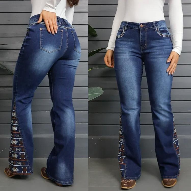 Women's High-Waist Heavily Ripped Jeans, Wide-Leg Full-Length Jeans With A Destroyed Streetwear Finish, Light-Wash Denim For All Seasons Forbidden Platform - Temu