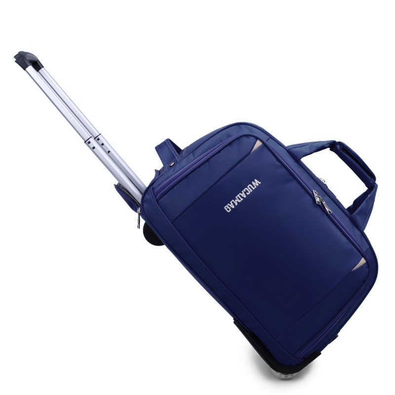 Oxford Cloth Trolley Bag Leisure Travel Folding Luggage - Image 5