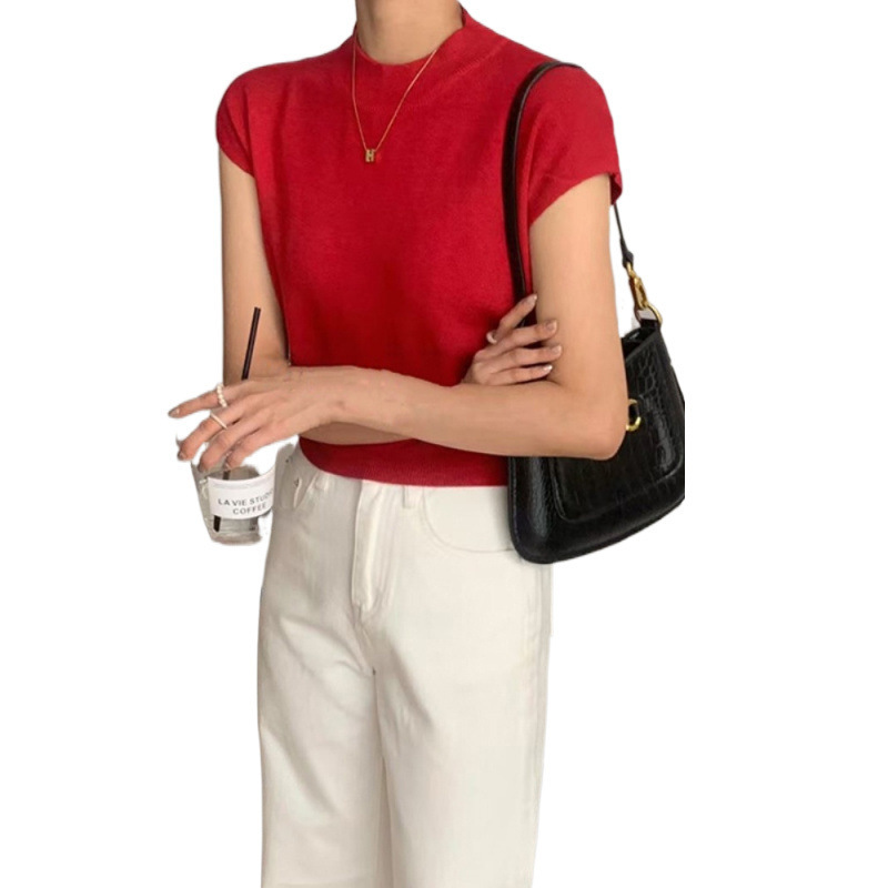Sleeveless Loose Short Waist Bandage Dress Outer Wear Vest - Image 2